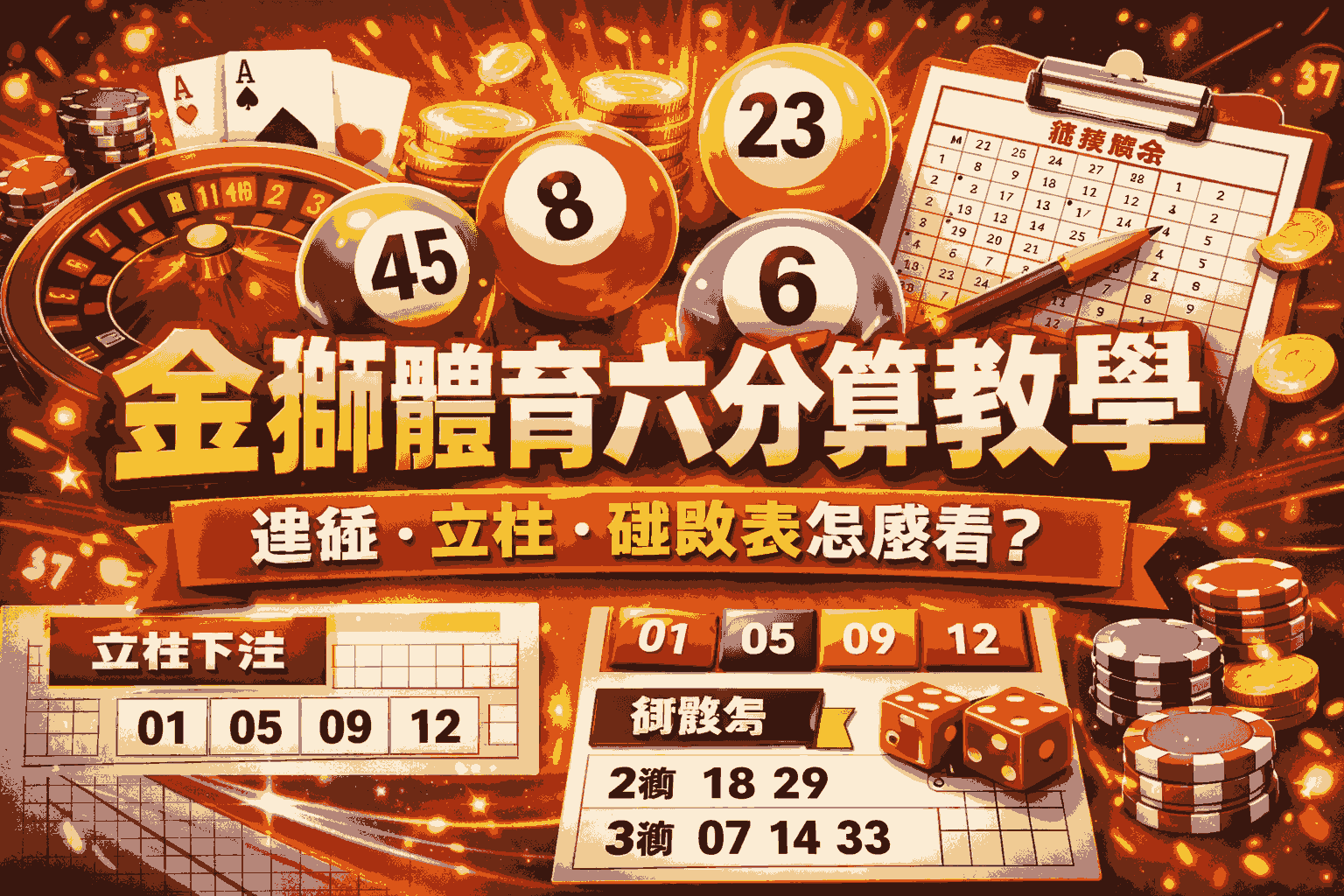 金獅體育六合彩算法完整教學:連碰、立柱、碰數表怎麼看? 金獅體育六合彩算法完整教學:連碰、立柱、碰數表怎麼看?